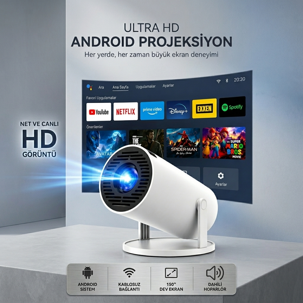 Markevar™ Ultra HD Projeksiyon Cihazı