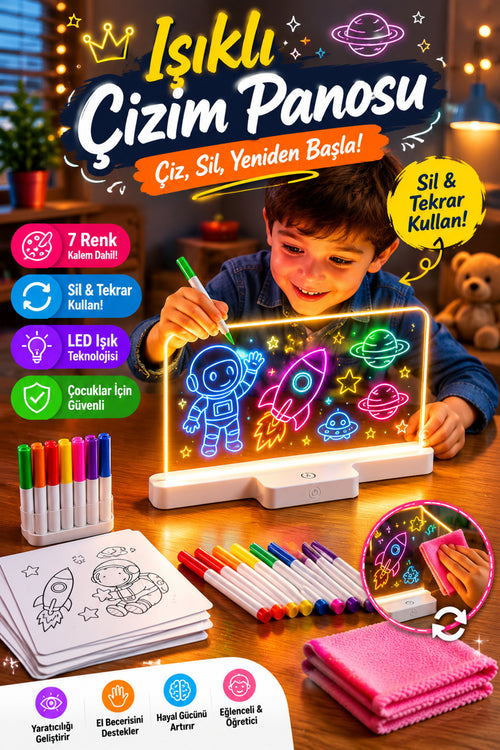 Markevar™ Işıklı Çizim Panosu