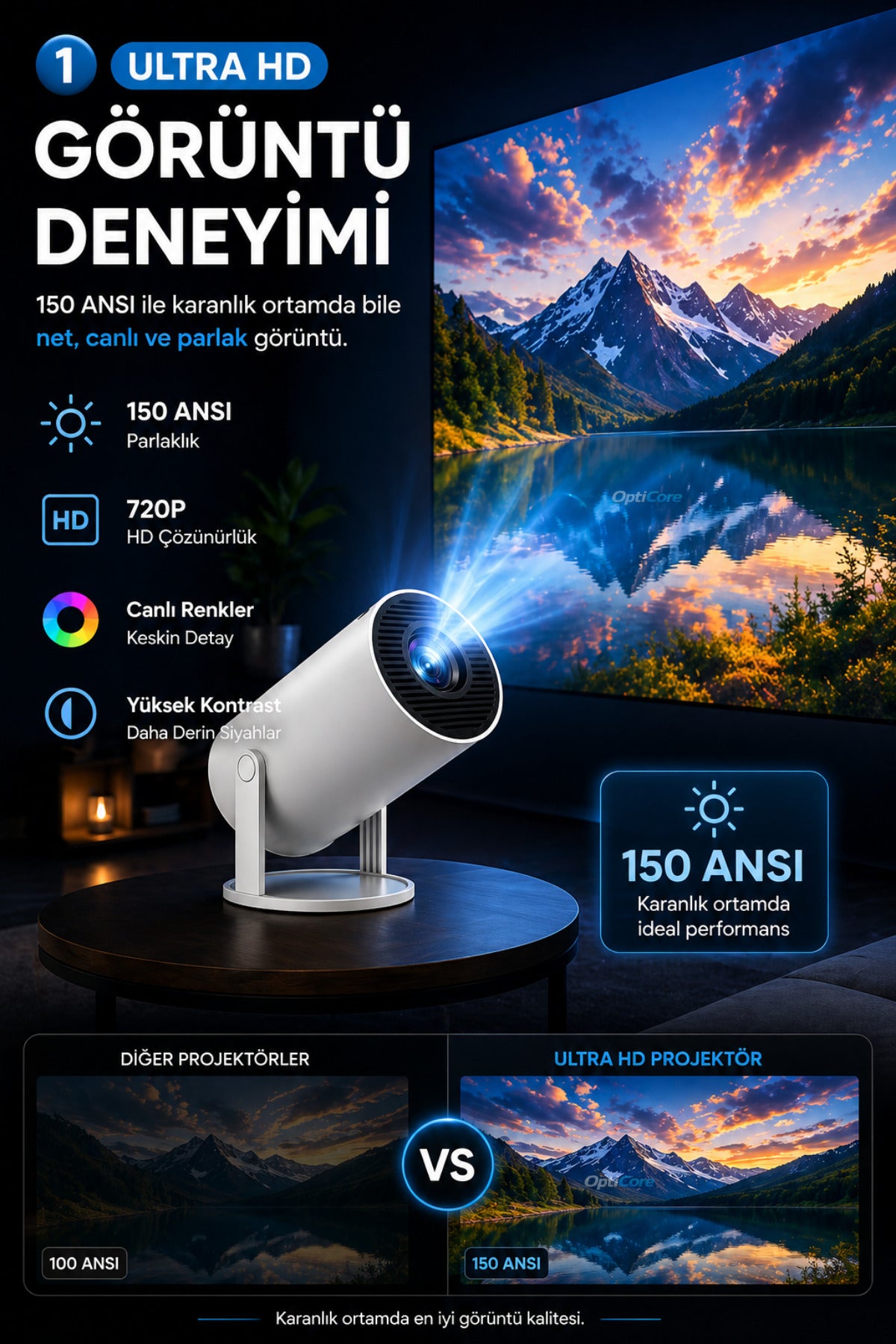 Markevar™ Ultra HD Projeksiyon Cihazı